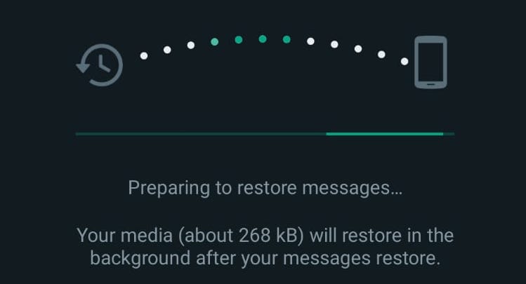 whatsapp android restaurar mensajes